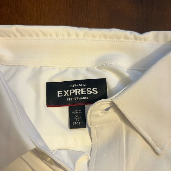 NWOT-Express Extra Slim Performance Woven Dress Shirt - Picture 3 of 3